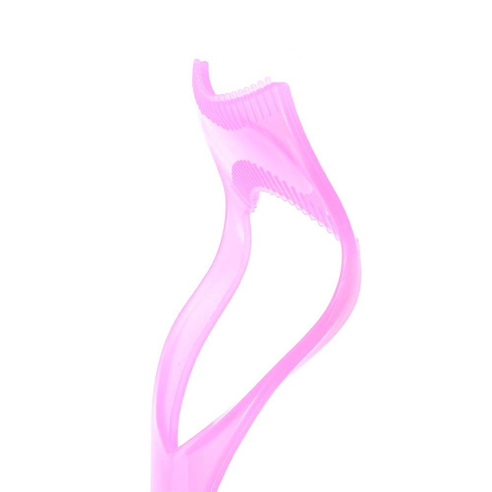 Crystal Protect Eyes Applicator Tool 3-In-1 Eyelash Comb Template Mascara Shield Make Up Brush