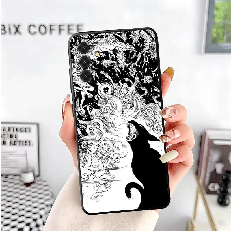 Эстетика Черной Кошки-Ведьмы Мягкий Чехол для Телефона для Samsung A17 A37 A57 A16 A26 A36 A56 A15 A25 A35 A55 A14 A24 A34 A54 A13 A23 A33 A