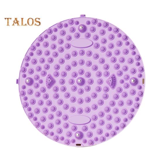 Круглый массажный коврик для ног, снятие боли в ногах, расслабление мышц, рефлексотерапия стоп, противоскользящий портативный акупрессурный коврик, портативный акупунктурный коврик для ходьбы по камням