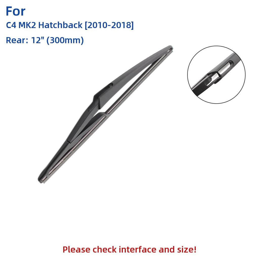 3 шт. для Citroen C4 MK2 хэтчбек 2010-2018 30 "26" 12 "передние и задние щетки стеклоочистителя лобовое стекло резак для окон аксессуары 2015 2016 2017 2018