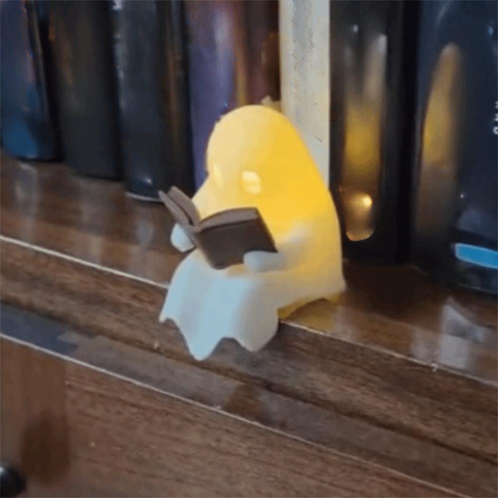 Energy-efficient Ghost Reading Night Light LED Warm Light Desk Ghost Figure Bookshelf