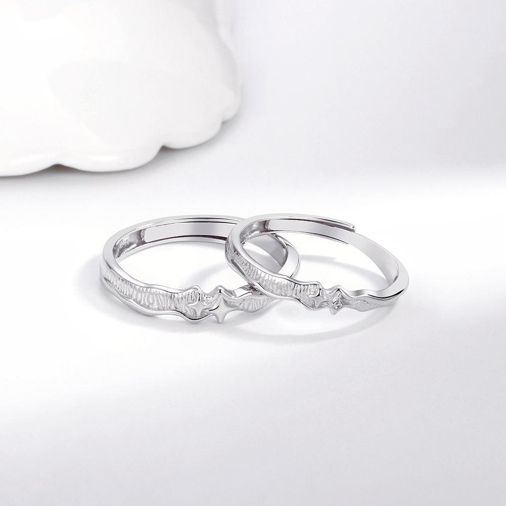 Парные кольца из чистого серебра 999 пробы — модный, креативный и современный дизайн