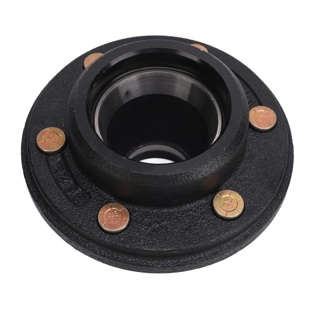 14PCS Trailer Wheel Hub Kit 6 Lug 6 On 5.5in High Load Capacity Metal Axle Bearing Kit for 5200 to 6000 Lbs Trailer Axle