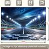 A night scene background picture of a racing track suitable for sports events, very suitable for birthday celebration activities