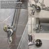 Stainless Steel Chrome Faucet Decorative Cover Faucet Decor Pipe Wall Covers Faucet Accessories