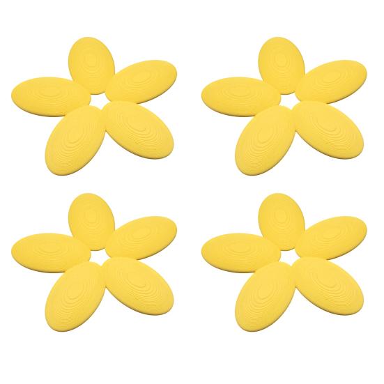 Bee Watering Station Flower Shape Floating Butterfly Waterer Garden Bee Insect Drinking Fountain for Thirsty Pollinator Feeding Bathing