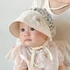 Милые фетальные шапочки для девочек для младенцев, очаровательная детская шляпа рыбака, кружевной боннет с принтом для занятий в помещении и на открытом воздухе