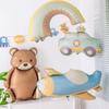 Birthday Bear Aluminum Foil Balloon Cartoon Frosted Rainbow Car Airplane Balloon Children's Toy Birthday Party Balloon Decoratio