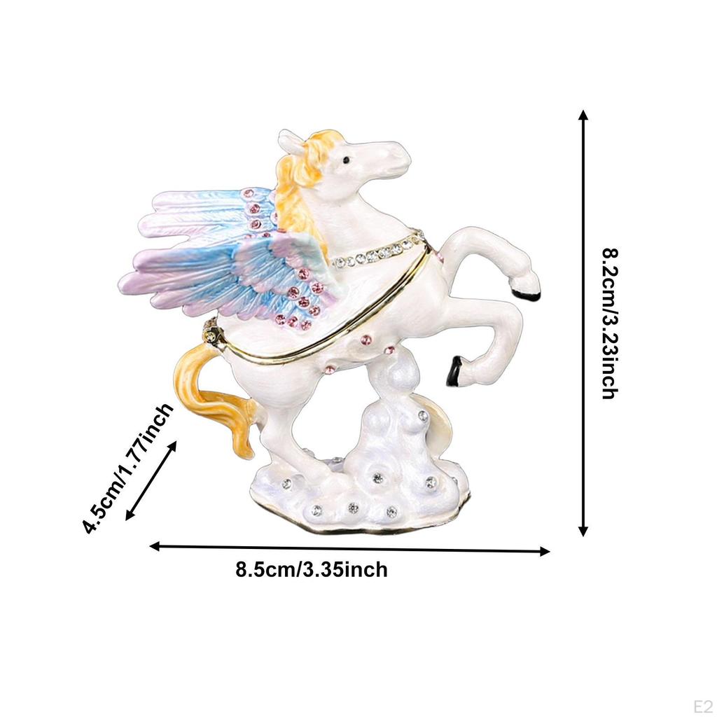 Коробка для хранения украшений Безделушка Уникальный подарок Сувенир Декоративное украшение Подставка для колец Чехол Лошадь