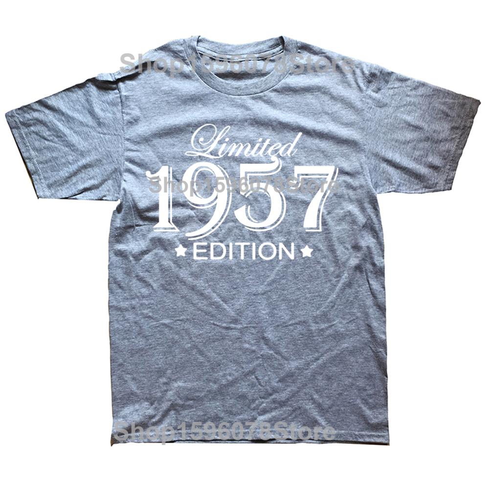 1957 Limited Edition Funny Graphic T-Shirt Mens Summer Style Fashion Short Sleeves Streetwear T Shirts