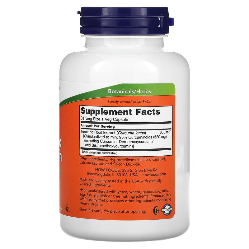 Turmeric Curcumin, 120 Veg Capsules (665 mg per Capsule)