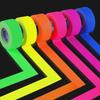 6 Rolls/Set UV Blacklight Glow In The Dark Tape - Fluorescent Cloth/Neon Gaffer Tape, Super Bright Fabric Glow Tape Party Supplies
