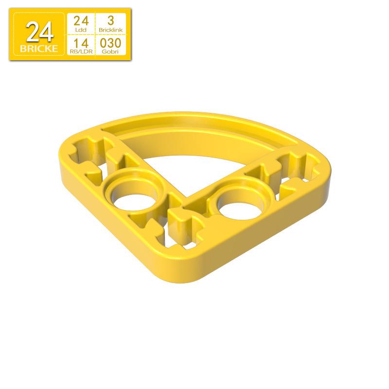 BRICKE 3x3 Изогнутый Шарнир (тонкий) Совместимо с конструктором Lego 32249
