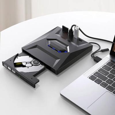 Внешний DVD-привод для ноутбука, портативный высокоскоростной считыватель, запись Type-C, USB 3,0, DVD RW VCD, записывающее устройство для компакт-дисков, плеер, компьютерные аксессуары
