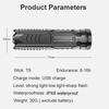 Home Multifunctional Emergency Mini Long Range Rechargeable Flashlight Strong Light-low Light-sharp Multi-functional Waterproof