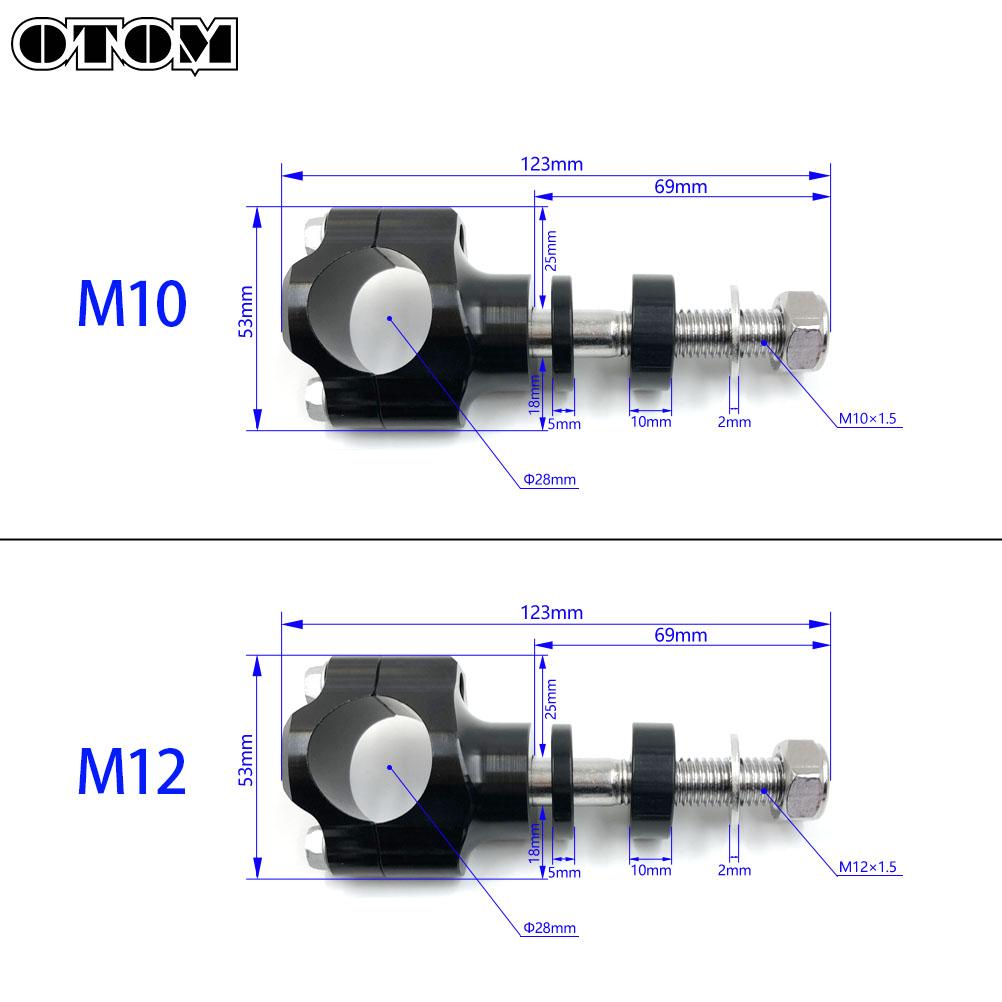 OTOM Мотоцикл 1 1/8" 28 мм Подъемы руля Зажим крепления руля Для HONDA KTM KAWASAKI Yamaha Suzuki Мотоцикл для бездорожья Мотоцикл Эндуро