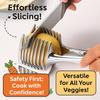 Kitchen Gadgets Handy Stainless Steel Onion Holder Potato Tomato Slicer Vegetable Fruit Cutter Safety Cooking Tools