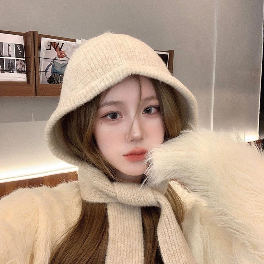 Утепленный Теплый Корейский Инс Капюшон Шарф Ветрозащитная Защита Ушей Шапка Балаклава Осень и Зима