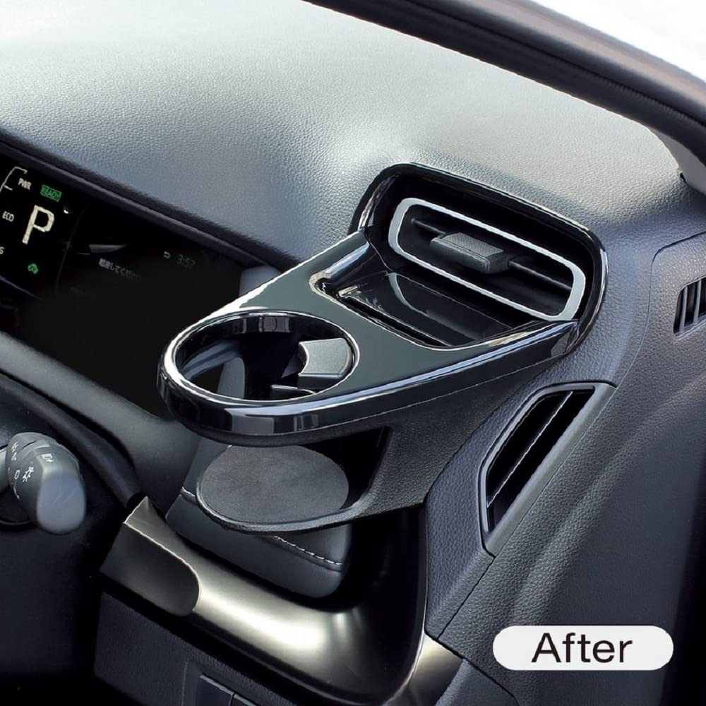 Tsuchiya Yac SY-A14 Toyota MXPK1# Aqua, Air Conditioner, Drink Holder, For Driver's Side, Black,