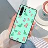 Cartoon Cute Aesthetic Dinosaur Phone Case For Huawei P9 P10 P20 P30 Pro P SMART 2020 2019 P40 Lite Mobile Fundas Cover