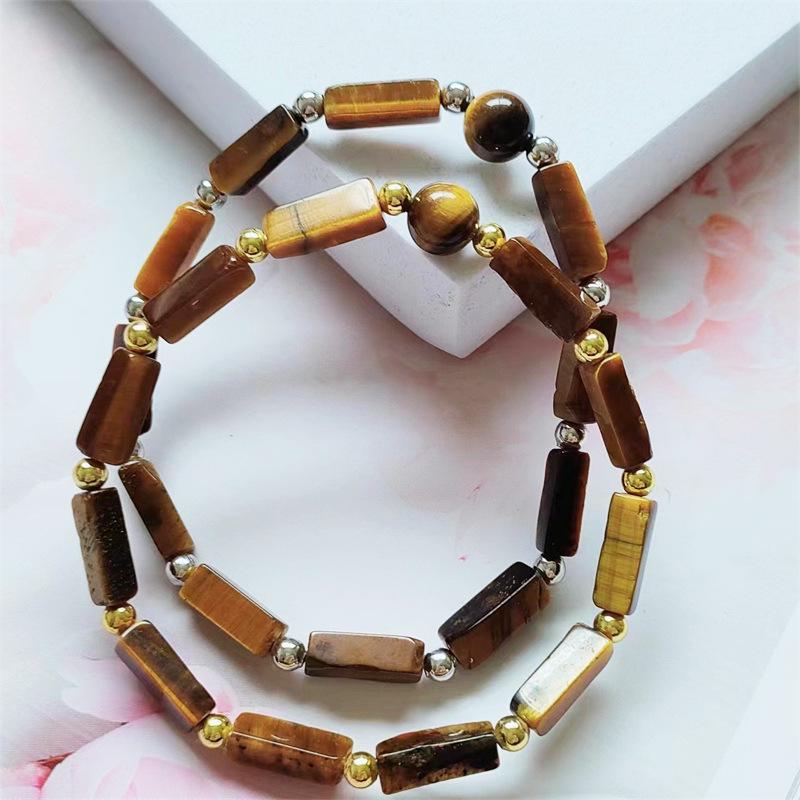 Браслет из натурального аметиста с квадратными бусинами-разделителями и розовой кристаллической энергией, модный свежий дизайн