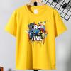 Kida Game Controller Print Crewneck Casual Short Sleeve Tee