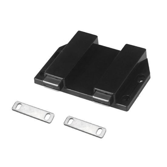 Магнитная защелка, сверхмощная кнопка для открытия, ABS, сильное всасывание, двуглавая защелка для двери шкафа, кухонный ящик