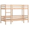VidaXL Lit superposé 90x200 cm Bois de pin massif, lit mezzanine, cadre de lit superposé, lit superposé en bois 3284218