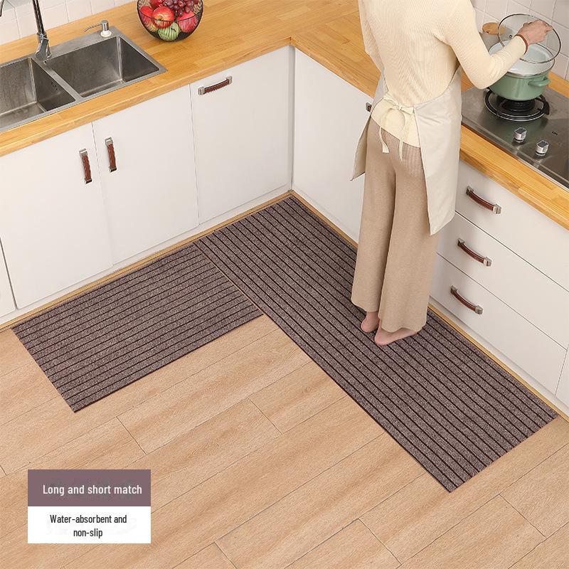 Non-Slip Kitchen Floor Mats - Oil-Proof, Waterproof, Dirt-Resistant, and Absorbent for Home Entrances