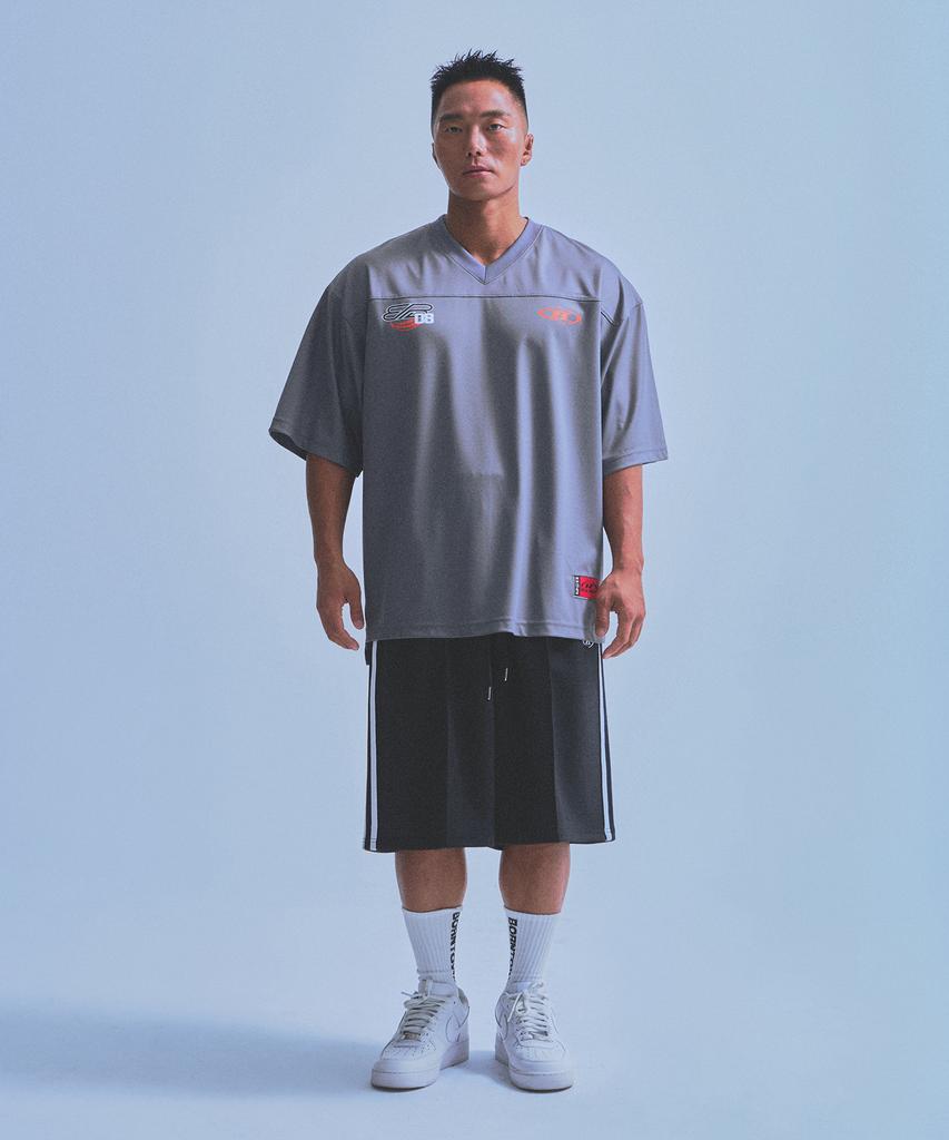 BORN TO WIN 08 Rugby Jersey T-Shirts [Charcoal]