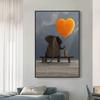 Слон Воздушный шар Животное Плакат Скандинавский Мультяшный Стиль Декоративные Картины Настенные Картины Современный Декор Домашней Комнаты Картина На Холсте Без Рамы