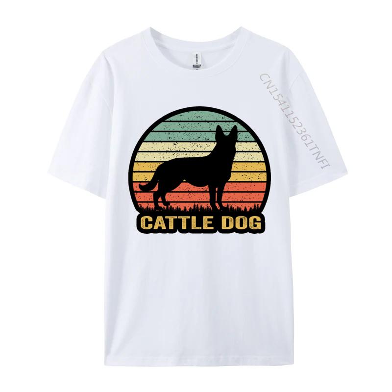 Mens Australian Cattle Dog Sunset Silhouette Tshirt Casual Tops T Shirt Mens Tops Tshirts Brand Clothing