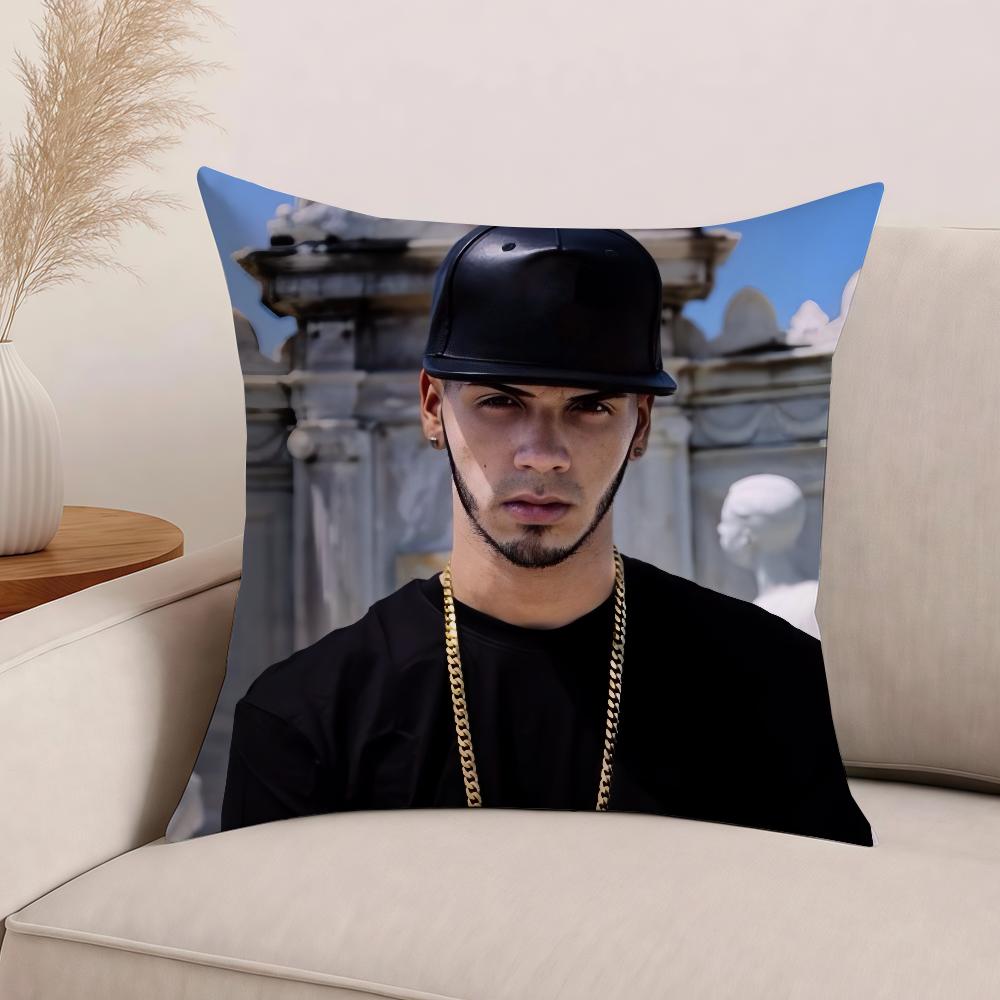 Наволочка для подушки с изображением рэпера A-Anuel Aa, офисные подушки, подходящие для дивана, автомобиля, спальни, декоративная наволочка
