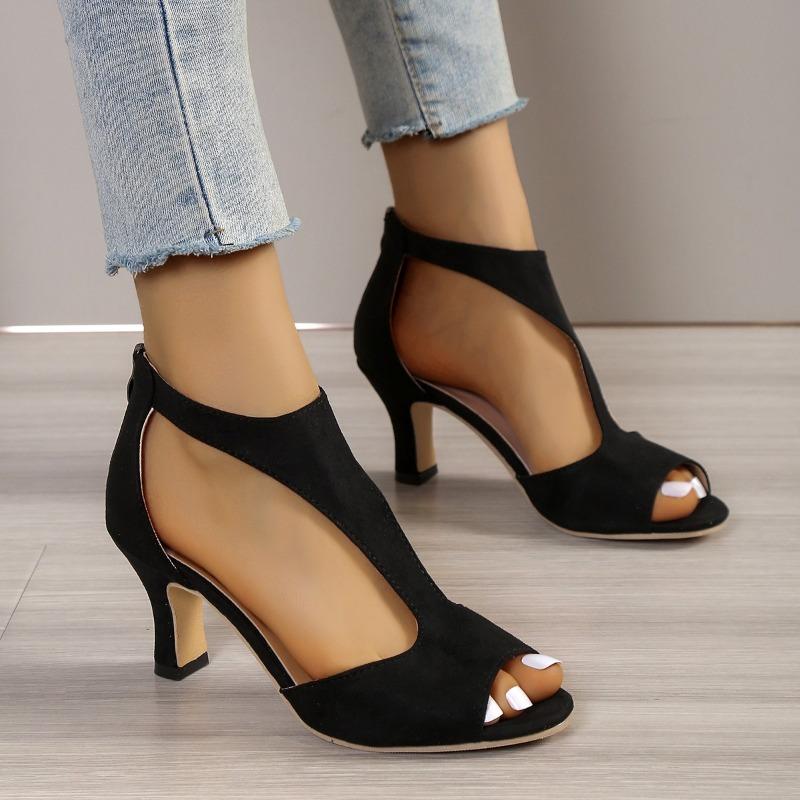 Обувь для женщин 2026 Горячая распродажа Сандалии с закрытым каблуком Модные женские сандалии с открытым носком Для офиса и карьеры Новые сандалии на каблуке Больших размеров Zapatos