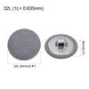 10pcs Fabric Cloth Covered Button 20mm Metal Round Sewing Buttons, Grey/Beige/ Black/White