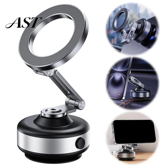 Stable Auto Suction Phone Dock Electric Vacuum Cup Magnetic Holder for Car, 360 Degree Rotating Dashboard Extendable Telescopic Car Mount with