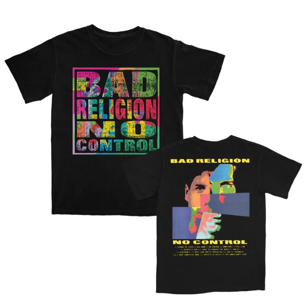 Хлопковая футболка с графикой Bad Religion Унисекс Женская Летняя с коротким рукавом Модный бренд Роскошный топ Мужская Повседневная Винтажная Ретро Ежедневная футболка