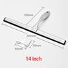 14 inch Shower Squeegee Shower Glass Door Cleaner Tool Bathroom Wall Wiper with Self Adhesive Hooks Holder for Mirror Car Window