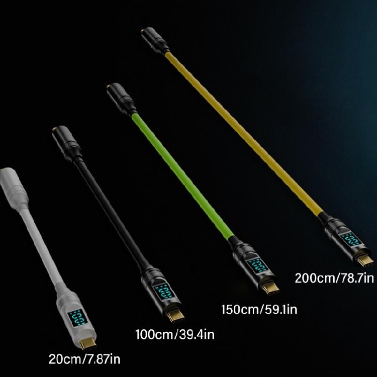 Fast PD100W Charging & Data Transfer Cable with Double USB C Port and 8K Video Transmission Efficient