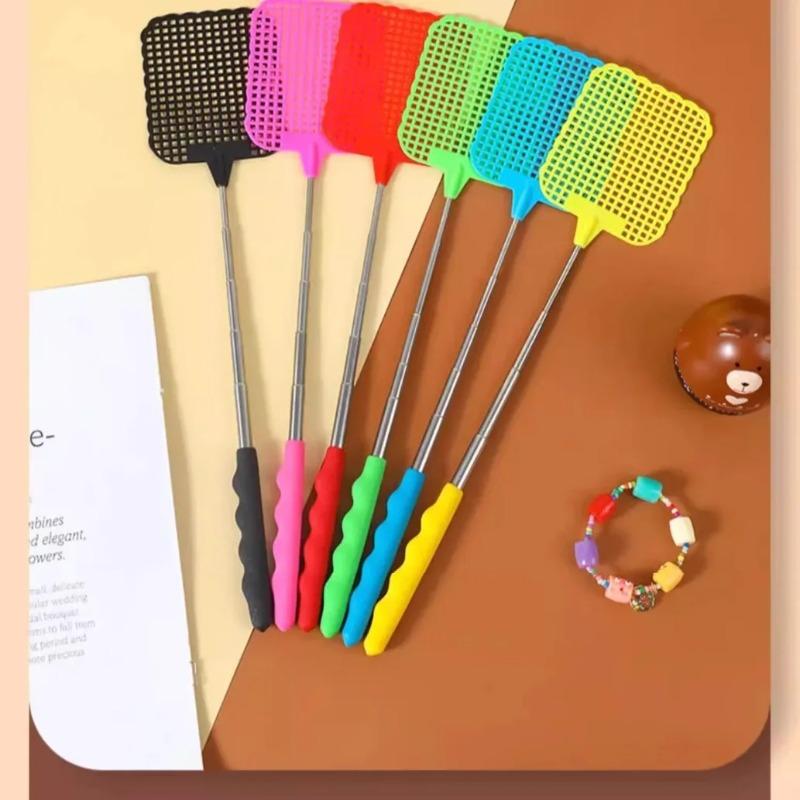 Telescopic Extendable Fly Swatter Adjustable Retractable Pest Mosquito Control Tool for Home Garden Outdoor Use