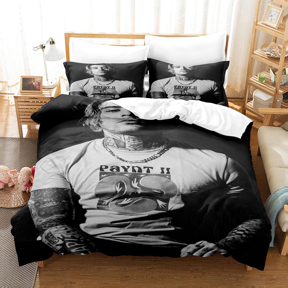 Fashion Zayn Malik Pattern Bedding 3 Piece Set Comfort Quilt Cover Two Pillowcases Household Bed Supplies
