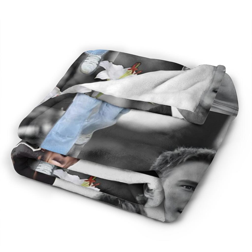 Drew Starkey Plush Blankets Kids Flannel Throw Blanket For Couch Chair Warm Design Quality Bedspread Gift