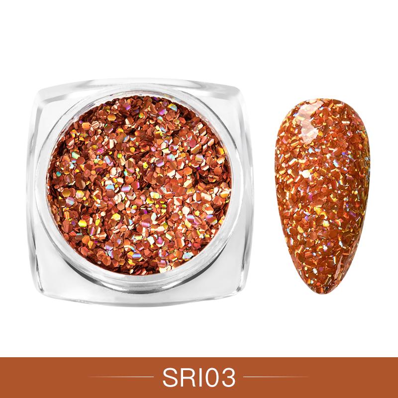 10 цветов блестящие хлопья для ногтей голографические круглые лазерные блестки порошок дизайн ногтей DIY украшения