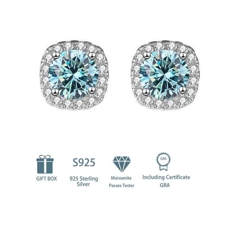 Танциз стерлингового серебра 925 пробы муассанит серьги серьги-капли для женщин подарки на свадьбу