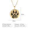 COOLTIME Animal Dog Wolf Cat Claw Paw Pendant Necklace for Women Men Stainless Steel Choker Necklaces Couple Jewelry Birthday