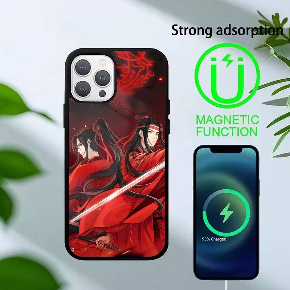 Чехол для телефона 'Грандмастер-Демоническая Культивация' для iPhone 14,16,15,13,17,12,Plus,Pro,Max Магнитный Для Magsafe Матовый Чехол