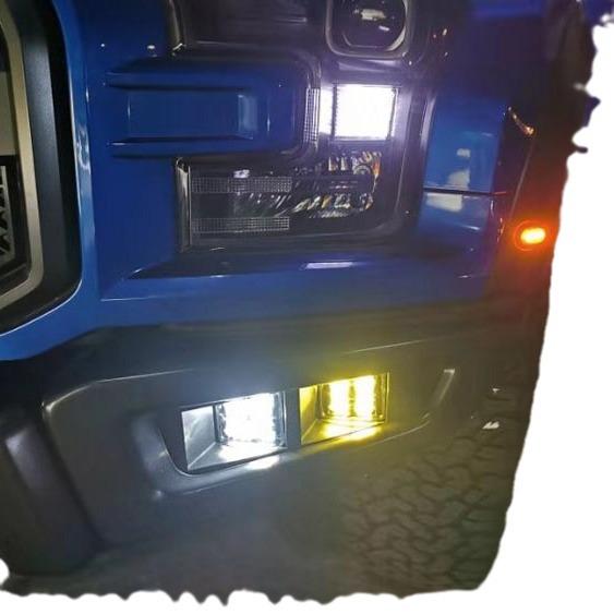 Ford Raptor F150 Fog Light LED Mounting Bracket Front Bumper Auxiliary Corner Bracket