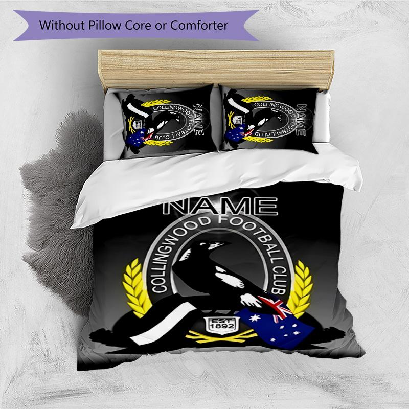3pcs Football2 Cover Set - Personalized Name, HD Printed Bedding with 1 Cover and 2 Pillowcases - Perfect for Home Decor, Easy Care