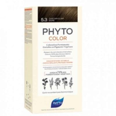 Phyto Color Стойкая (Растительный краситель) Краска для волос - 5.3 СВЕТЛО-КАШТАНОВЫЙ ЗОЛОТИСТЫЙ