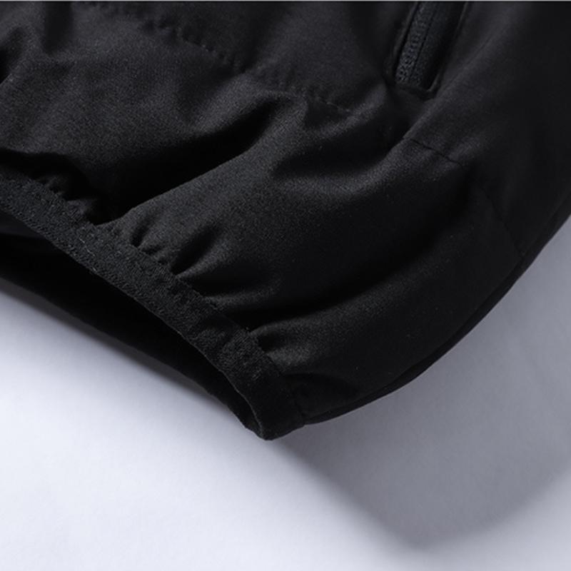 Уличная одежда Осень и зима Новое модное утолщенное спортивное пальто в американском стиле Модное мужское свободное повседневное однотонное пальто большого размера